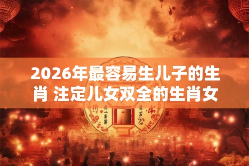 2026年最容易生儿子的生肖 注定儿女双全的生肖女 2026年最容易生儿子的生肖 注定儿女双全的生肖女