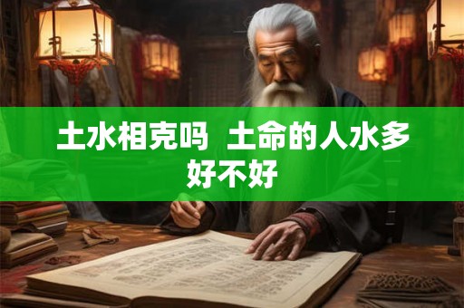 土水相克吗  土命的人水多好不好