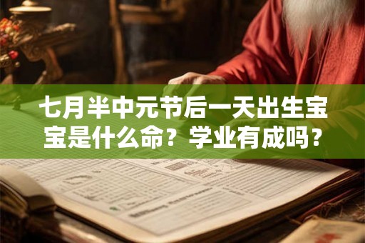 七月半中元节后一天出生宝宝是什么命?学业有成吗? 七月半中元节后一天出生宝宝是什么命?学业有成吗?