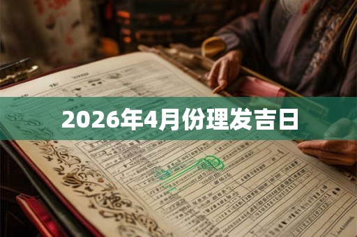 2026年4月份理发吉日 2026年4月份理发吉日