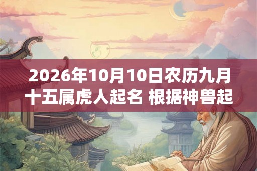 2026年10月10日农历九月十五属虎人起名 根据神兽起宝宝名字 2026年10月10日农历九月十五属虎人起名 根据神兽起宝宝名字