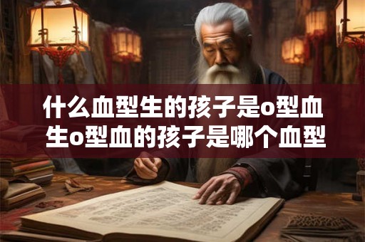 什么血型生的孩子是o型血 生o型血的孩子是哪个血型 什么血型生的孩子是o型血 生o型血的孩子是哪个血型