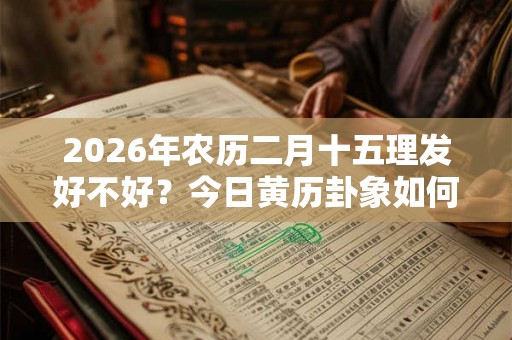 2026年农历二月十五理发好不好？今日黄历卦象如何？