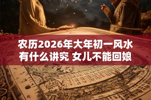 农历2026年大年初一风水有什么讲究 女儿不能回娘家