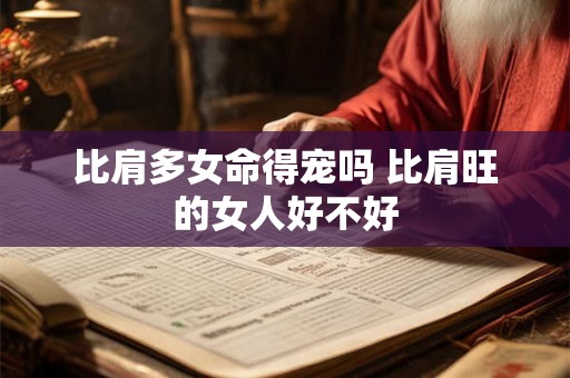 比肩多女命得宠吗 比肩旺的女人好不好