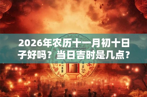 2026年农历十一月初十日子好吗?当日吉时是几点? 2026年农历十一月初十日子好吗?当日吉时是几点?