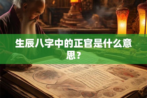 生辰八字中的正官是什么意思？
