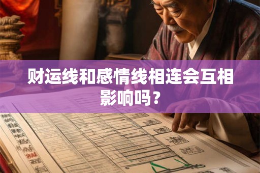 财运线和感情线相连会互相影响吗？