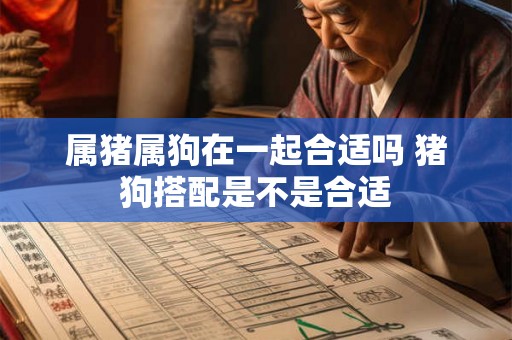属猪属狗在一起合适吗 猪狗搭配是不是合适