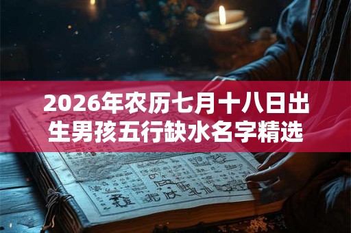 2026年农历七月十八日出生男孩五行缺水名字精选