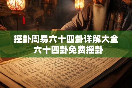 摇卦周易六十四卦详解大全 六十四卦免费摇卦 摇卦周易六十四卦详解大全 六十四卦免费摇卦