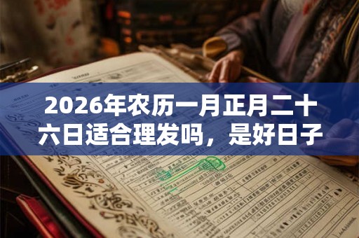 2026年农历一月正月二十六日适合理发吗，是好日子吗？