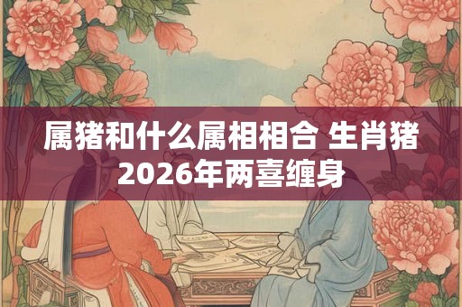属猪和什么属相相合 生肖猪2026年两喜缠身 属猪和什么属相相合 生肖猪2026年两喜缠身