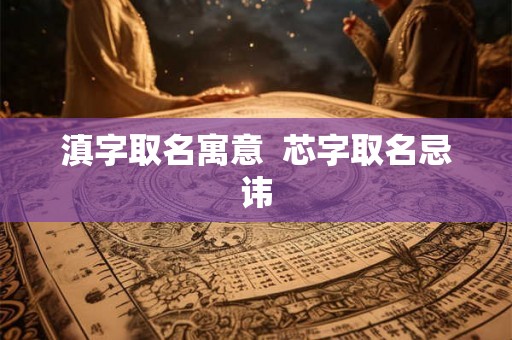 滇字取名寓意  芯字取名忌讳