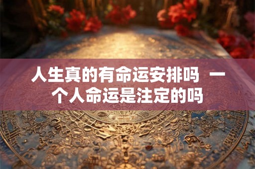 人生真的有命运安排吗  一个人命运是注定的吗