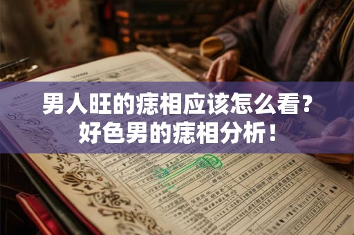 男人旺的痣相应该怎么看？好色男的痣相分析！