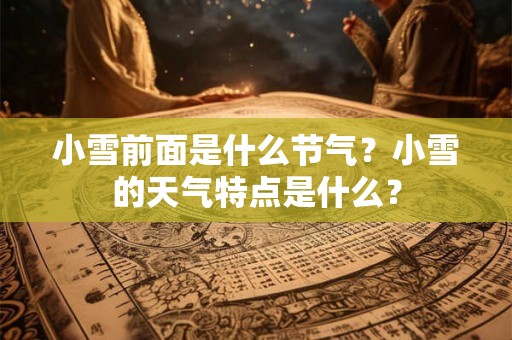 小雪前面是什么节气？小雪的天气特点是什么？