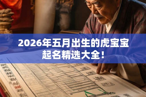 2026年五月出生的虎宝宝起名精选大全! 2026年五月出生的虎宝宝起名精选大全!
