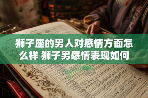 狮子座的男人对感情方面怎么样 狮子男感情表现如何