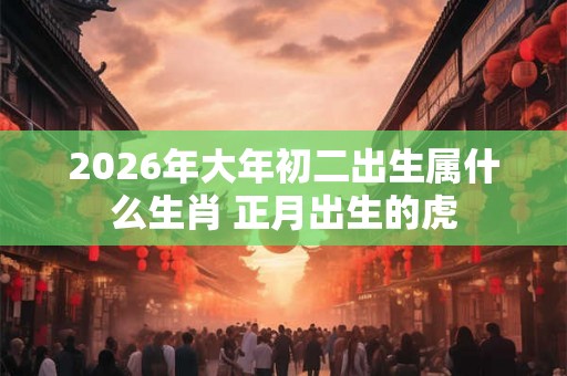 2026年大年初二出生属什么生肖 正月出生的虎