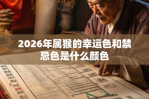2026年属猴的幸运色和禁忌色是什么颜色 2026年属猴的幸运色和禁忌色是什么颜色