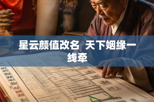星云颜值改名  天下姻缘一线牵