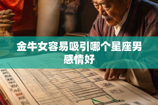 金牛女容易吸引哪个星座男感情好