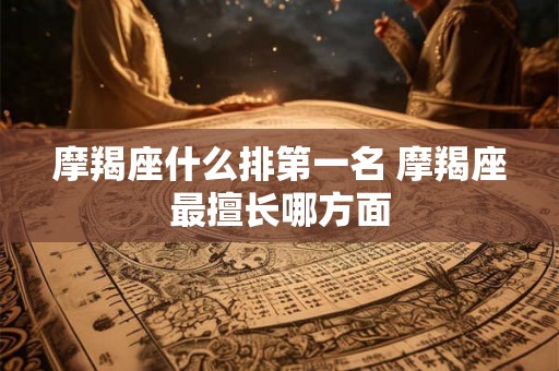 摩羯座什么排第一名 摩羯座最擅长哪方面