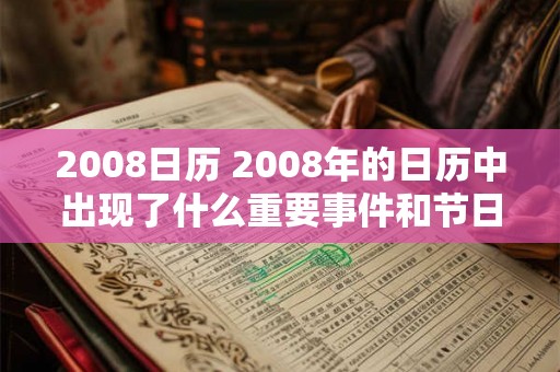 2008日历 2008年的日历中出现了什么重要事件和节日