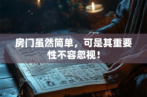 房门虽然简单，可是其重要性不容忽视！