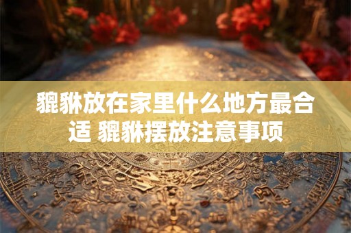 貔貅放在家里什么地方最合适 貔貅摆放注意事项 貔貅放在家里什么地方最合适 貔貅摆放注意事项