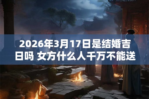 2026年3月17日是结婚吉日吗 女方什么人千万不能送亲 2026年3月17日是结婚吉日吗 女方什么人千万不能送亲
