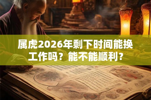 属虎2026年剩下时间能换工作吗?能不能顺利? 属虎2026年剩下时间能换工作吗?能不能顺利?