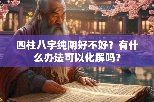 四柱八字纯阴好不好？有什么办法可以化解吗？