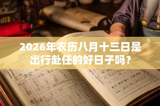 2026年农历八月十三日是出行赴任的好日子吗？
