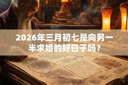 2026年三月初七是向另一半求婚的好日子吗？