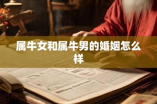 属牛女和属牛男的婚姻怎么样