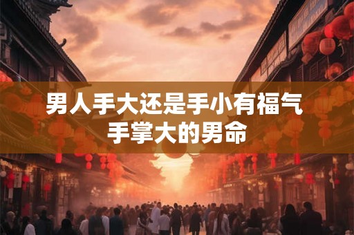 男人手大还是手小有福气 手掌大的男命