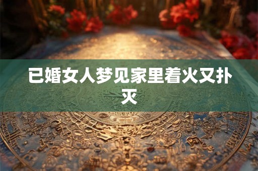 已婚女人梦见家里着火又扑灭