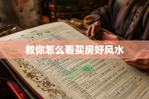 教你怎么看买房好风水