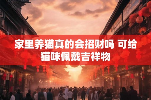 家里养猫真的会招财吗 可给猫咪佩戴吉祥物 家里养猫真的会招财吗 可给猫咪佩戴吉祥物