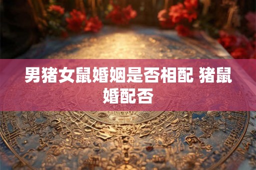 男猪女鼠婚姻是否相配 猪鼠婚配否