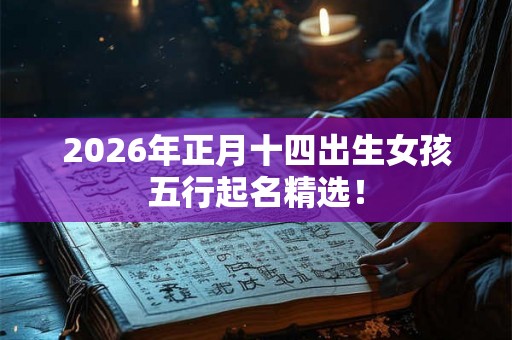 2026年正月十四出生女孩五行起名精选！