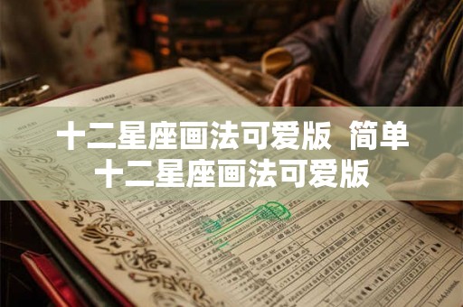 十二星座画法可爱版 简单十二星座画法可爱版 十二星座画法可爱版 简单十二星座画法可爱版
