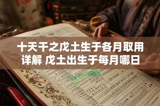 十天干之戊土生于各月取用详解 戊土出生于每月哪日