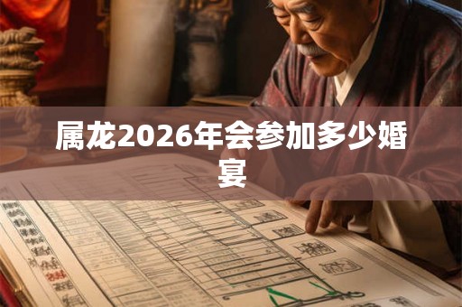 属龙2026年会参加多少婚宴