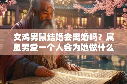 女鸡男鼠结婚会离婚吗？属鼠男爱一个人会为她做什么？