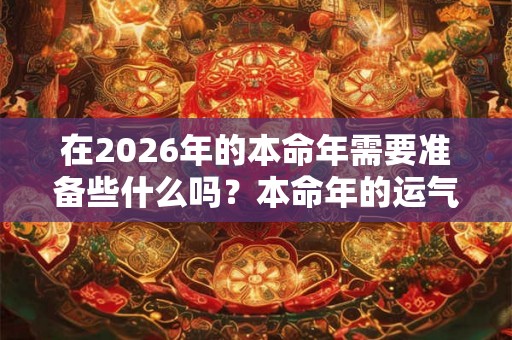 在2026年的本命年需要准备些什么吗？本命年的运气一定不好吗？