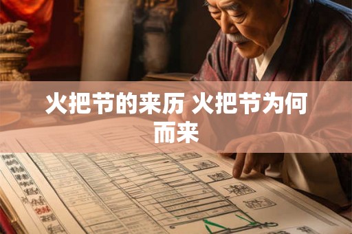 火把节的来历 火把节为何而来