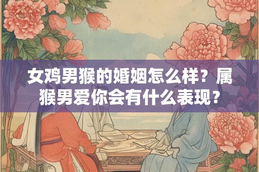 女鸡男猴的婚姻怎么样？属猴男爱你会有什么表现？
